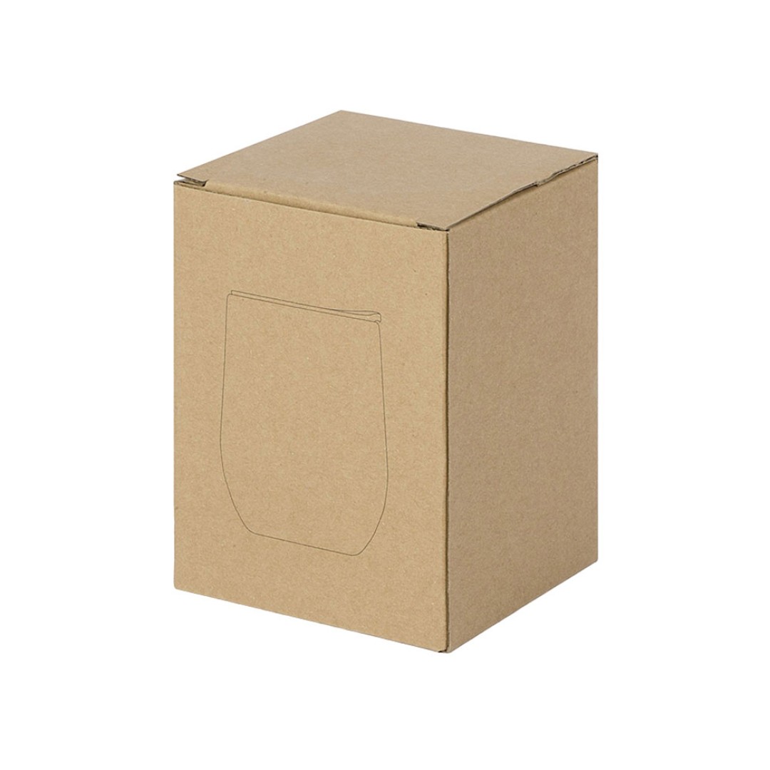 Вакуумная термокружка "Sense", непротекаемая крышка, крафтовая упаковка, темно-серый (gun)