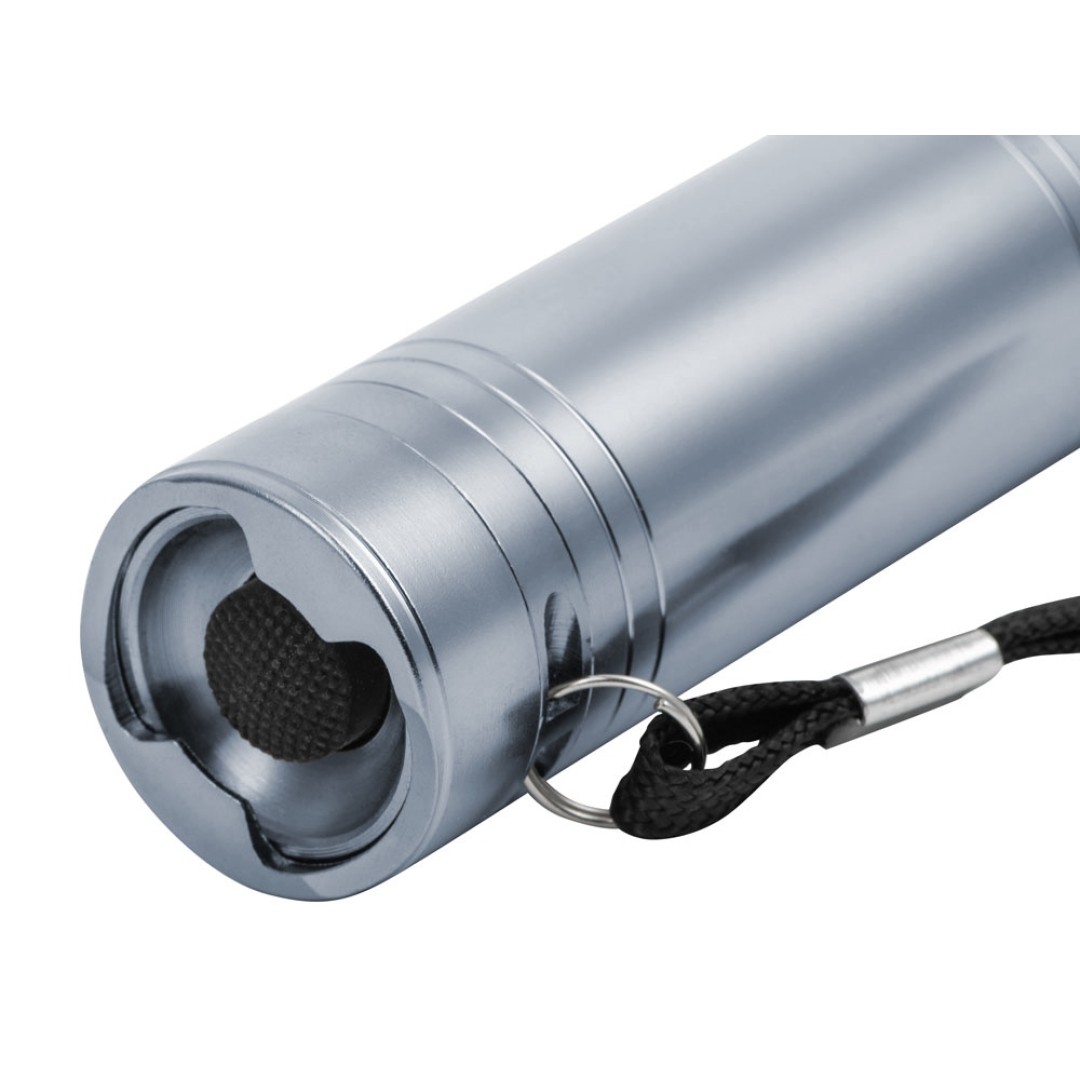 Фонарь с открывалкой "Yok", серебристый