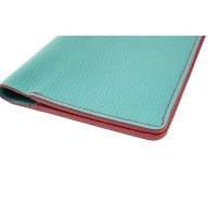 Обложка для паспорта Valerie Concept PSC9, бирюзовый/фуксия