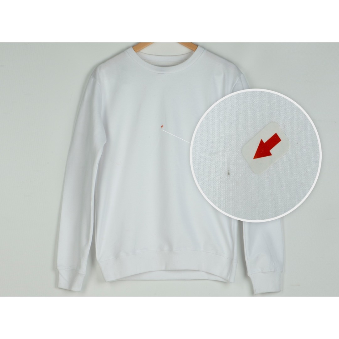 Свитшот "Motion" унисекс с начесом, белый