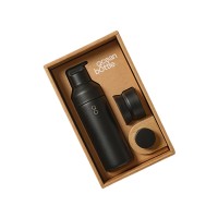 Подарочный набор Ocean Bottle 3-в-1 объемом 500 мл - Obsidian Black