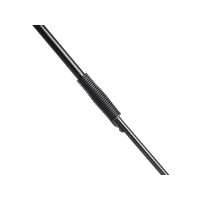 Зонт-трость 7915 Carbon» с куполом из переработанного пластика, полуавтомат, черный