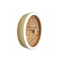 Часы настенные "Gracie" XS, натуральные с золотистым