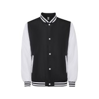 Бомбер утепленный «California» унисекс, черный/белый