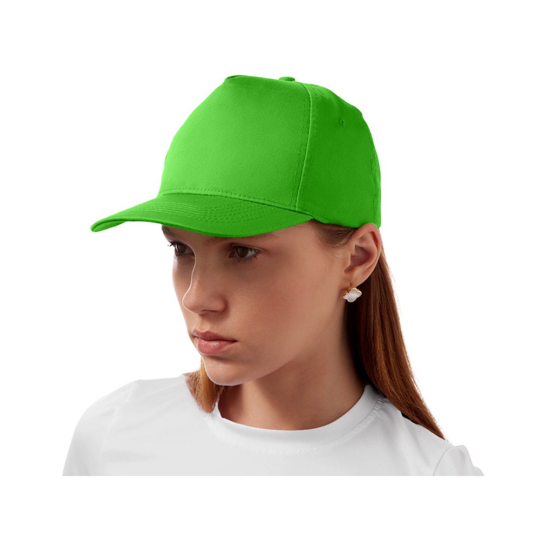 Бейсболка "Mix" 5-ти панельная 180 гр, зеленое яблоко