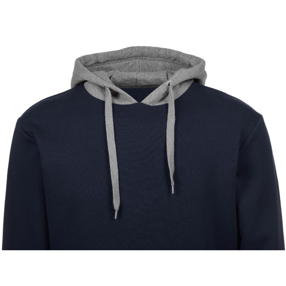 Толстовка с капюшоном "Amsterdam" мужская, темно-синий/серый меланж