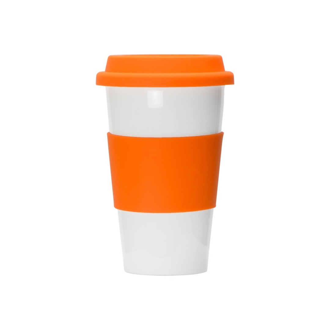 Фарфоровая кружка с двойными стенками "Toronto", 300мл, оранжевый