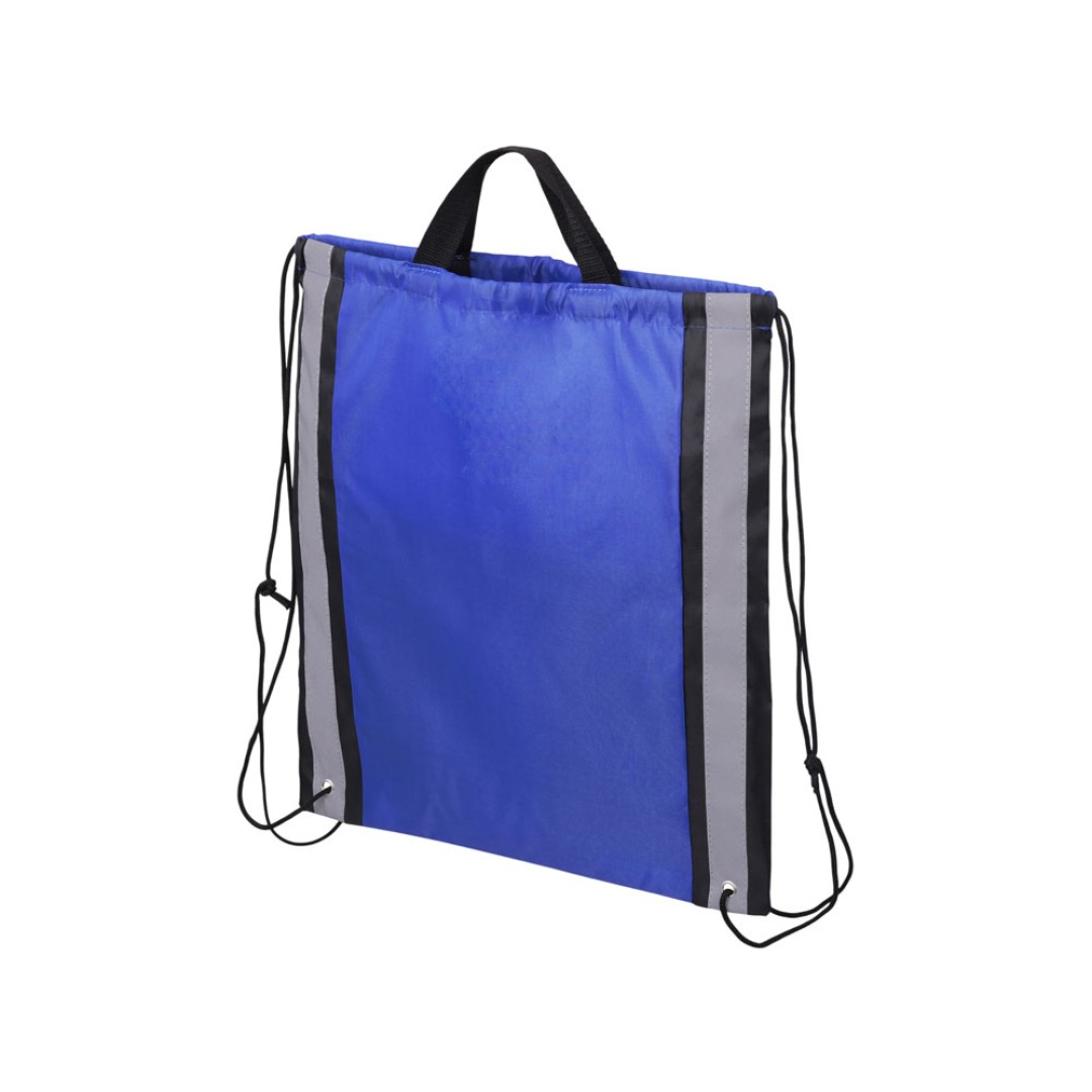 Рюкзак-мешок Savy со светоотражающими полосами по бокам, синий