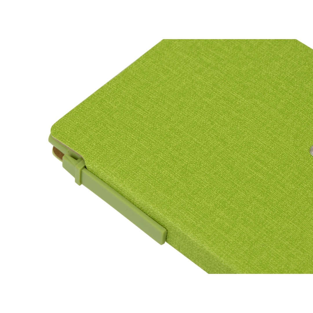 Блокнот А6 «Write and stick» с ручкой и набором стикеров, зеленое яблоко