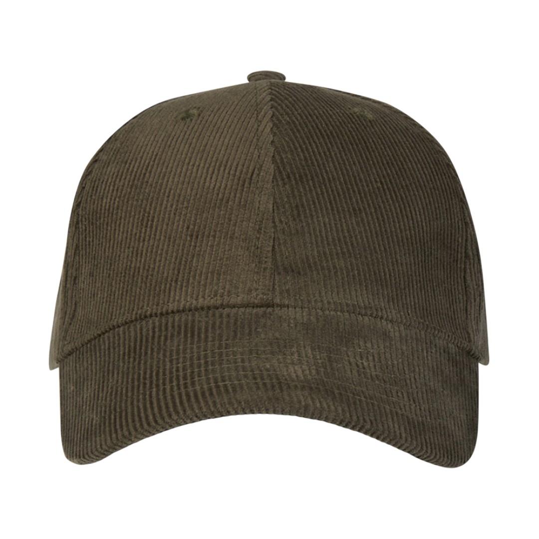 "Hutton" 6-панельная бейсболка из переработанного хлопка - Зеленый лесной