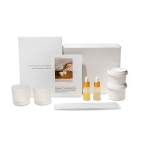 Набор для создания 2-х ароматических свечей: амбра и табак/маракуйя, сандал и пачули (без лого LM)