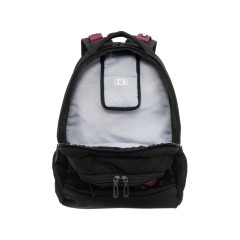 Рюкзак TORBER XPLOR с отделением для ноутбука 15", чёрный/бордовый, полиэстер 600D, 35x20x47 см, 33л