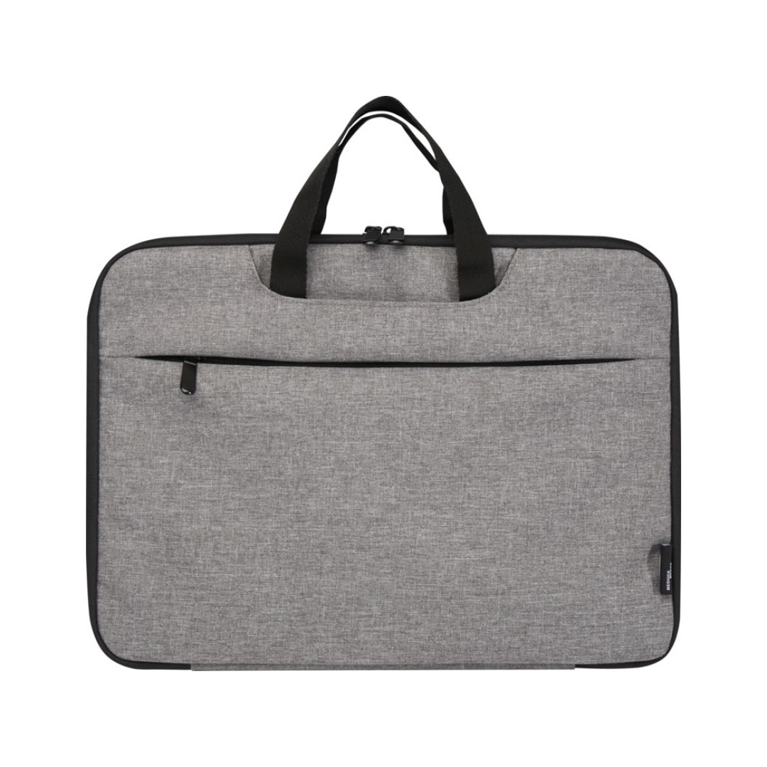 Эко- чехол для ноутбука «Libra» 2 в 1 из переработанного пластика, серый яркий