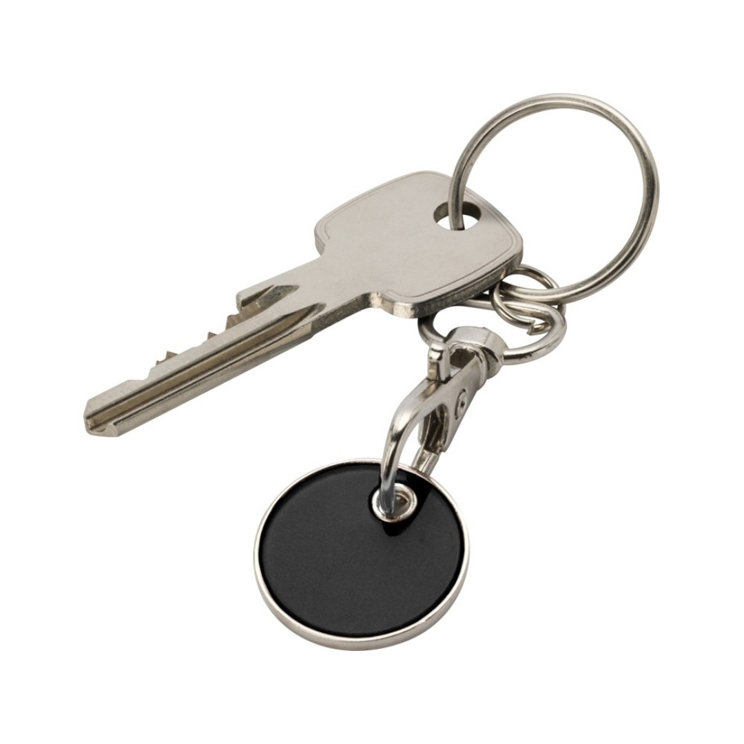 Rory брелок для ключей с монетой для тележки, черный