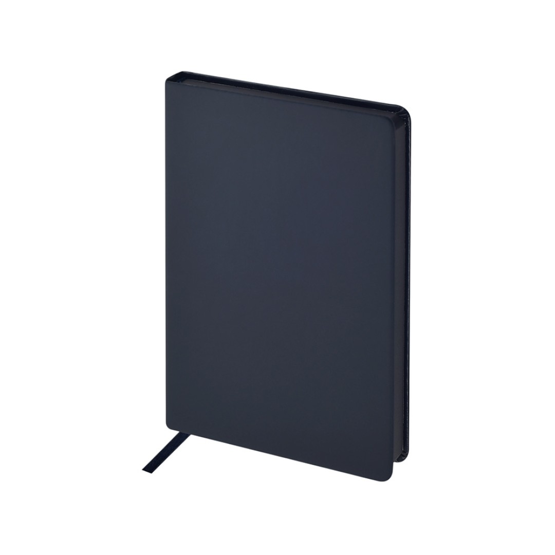 Ежедневник А5 "Megapolis Color New" soft-touch, темно-синий navy