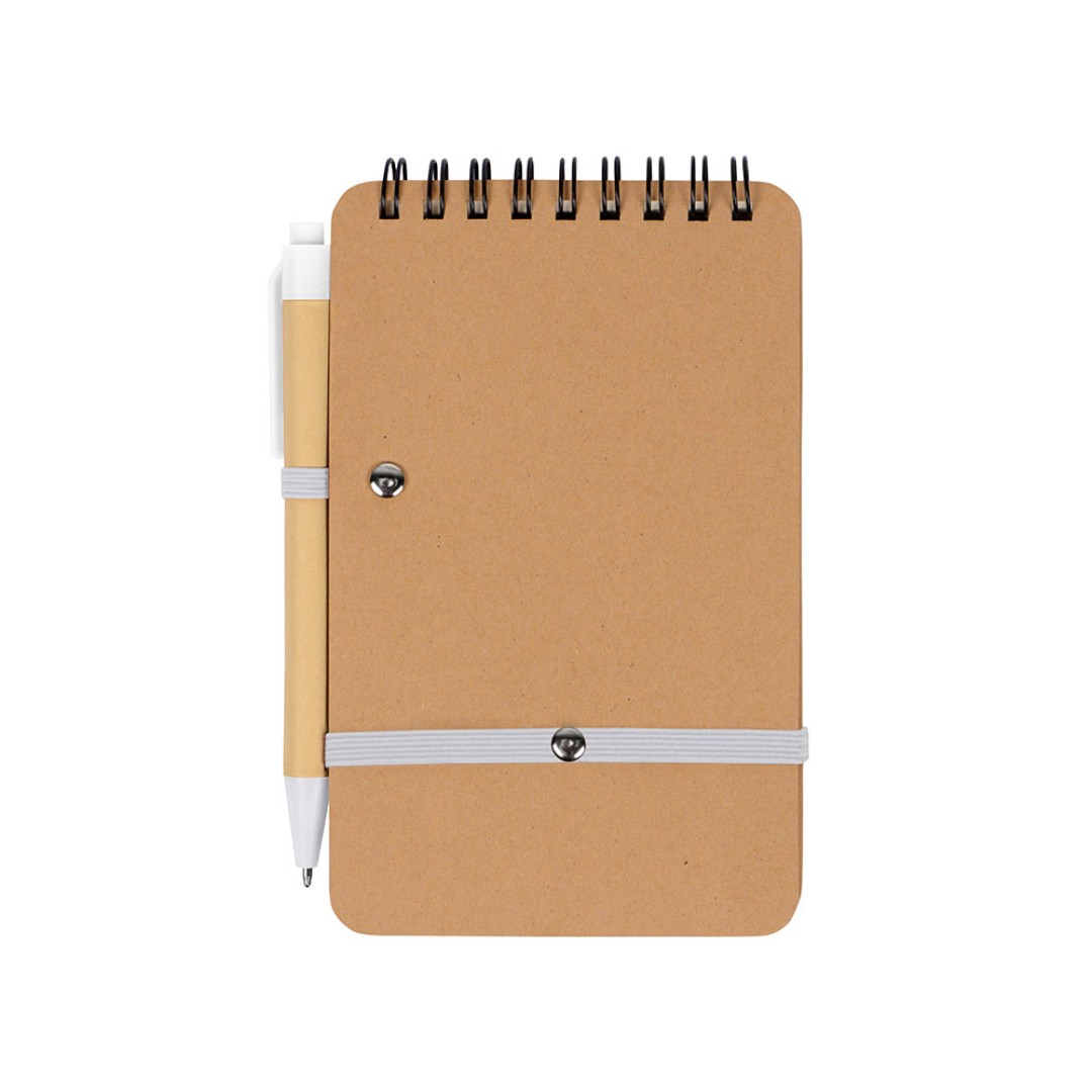 Набор канцелярский с блокнотом и ручкой "Masai", белый