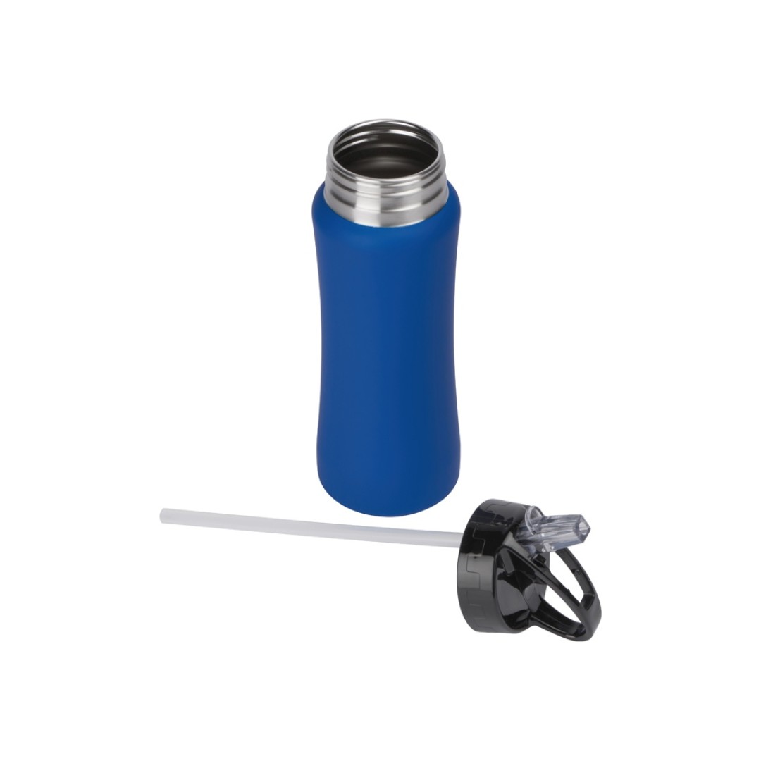 Бутылка для воды "Bottle C1", сталь, soft touch, 600 мл, синий