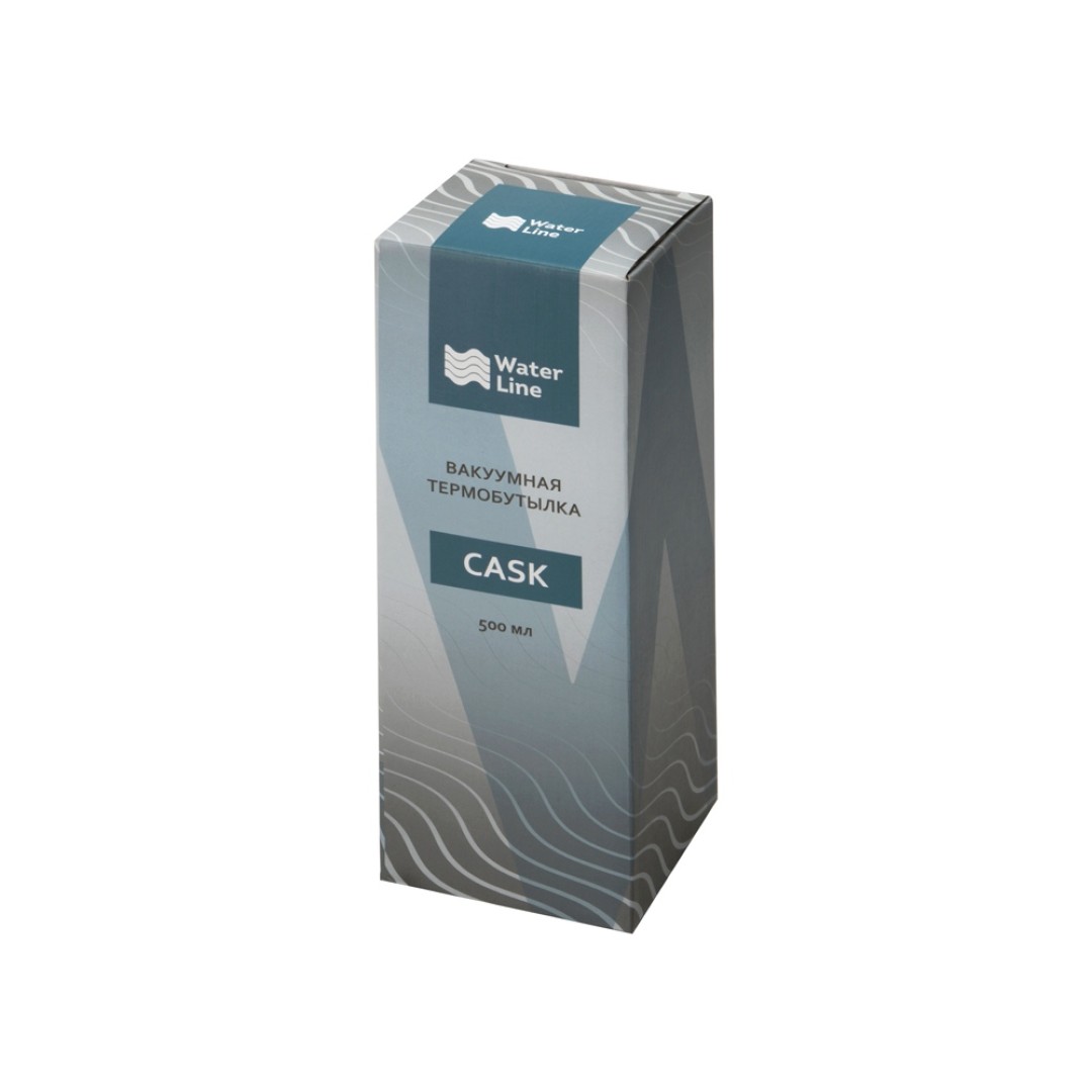 Вакуумная термобутылка "Cask" Waterline, soft touch, 500 мл, черный