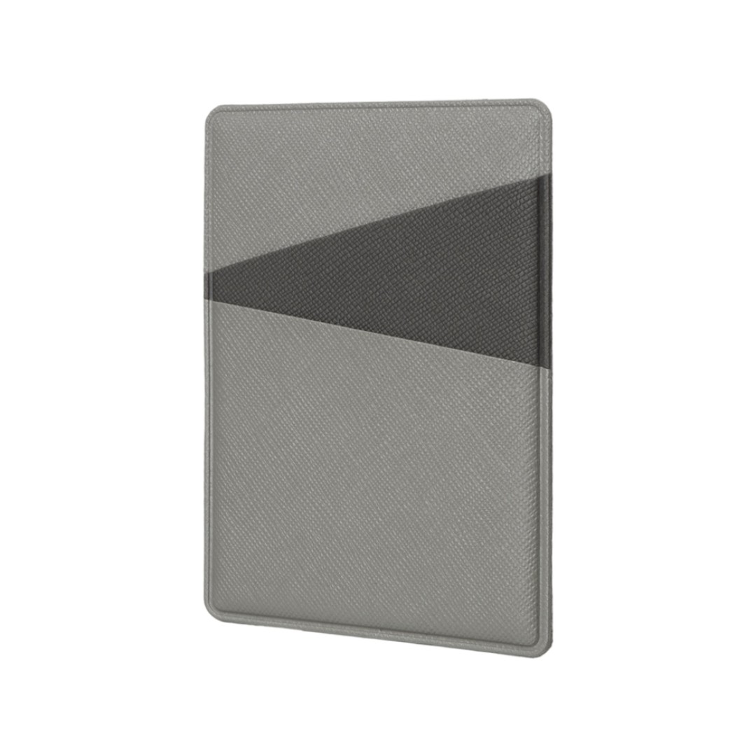 Картхолдер на 3 карты типа бейджа "Favor", светло-серый/темно-серый