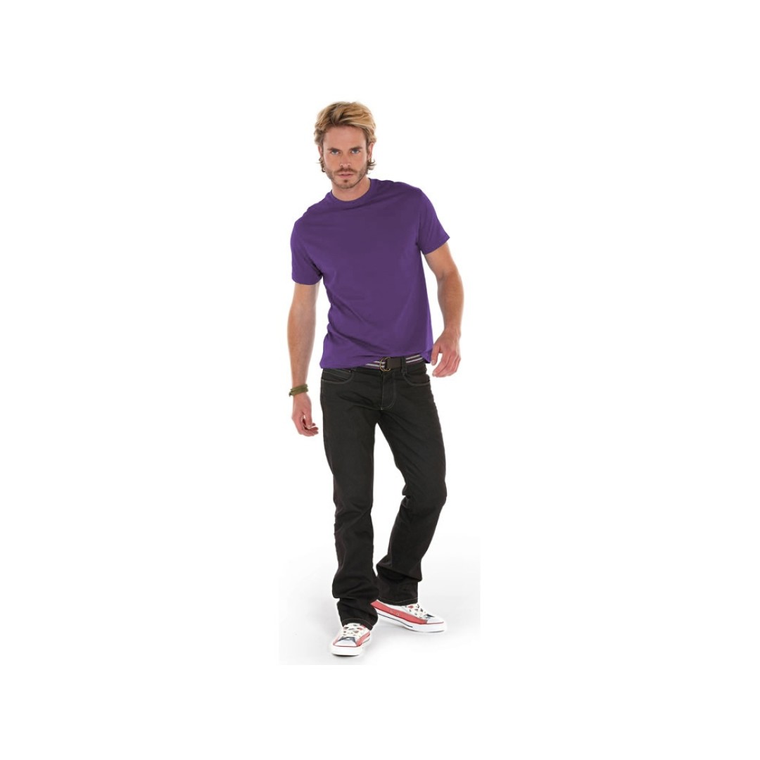 Футболка "Heavy Super Club" мужская, с боковыми швами, фиолетовый