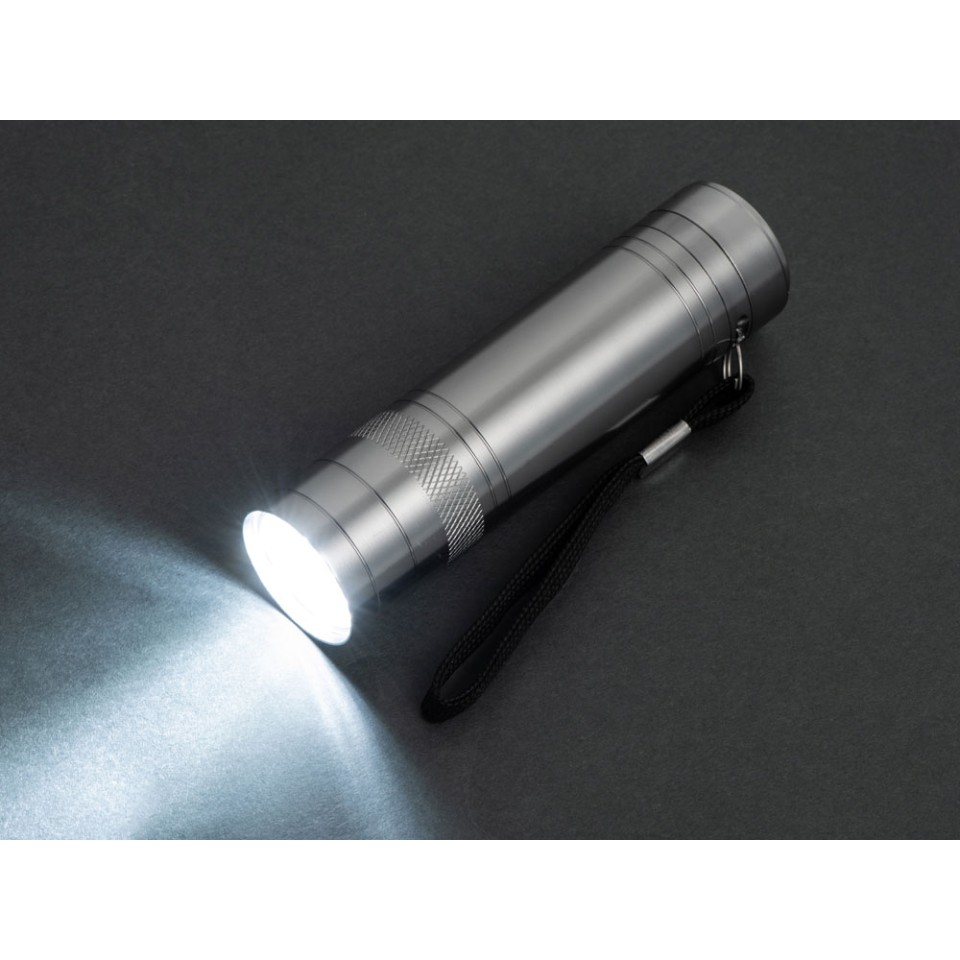 Фонарь с открывалкой "Yok", серебристый (P)