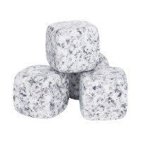 Камни для виски «Gentleman» в бархатном мешочке, 4 шт, серый