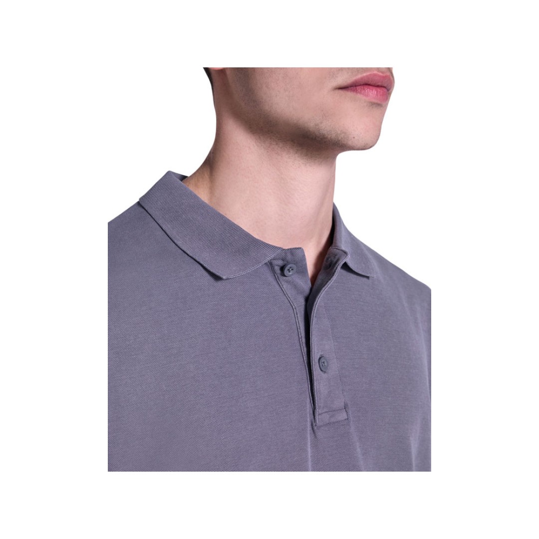 Рубашка поло «Cobain» унисекс, серо-голубой выстиранный