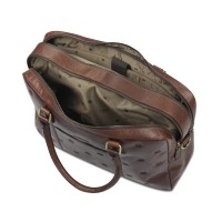 Сумка Mano "Don Leon", натуральная кожа в коричневом цвете, 42 х 30 х 11,5 см