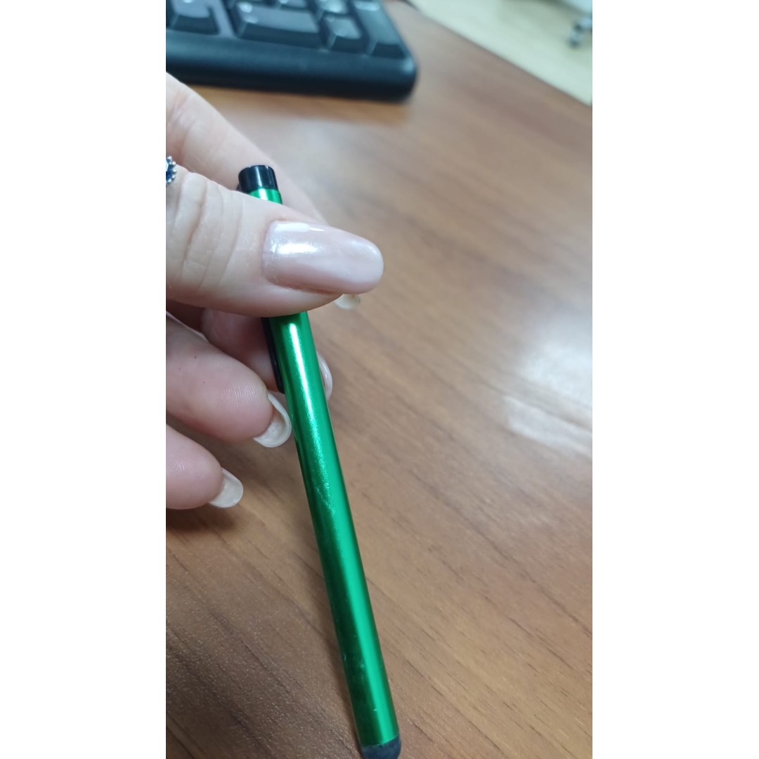 Стилус металлический Touch Smart Phone Tablet PC Universal, зеленый (Р)