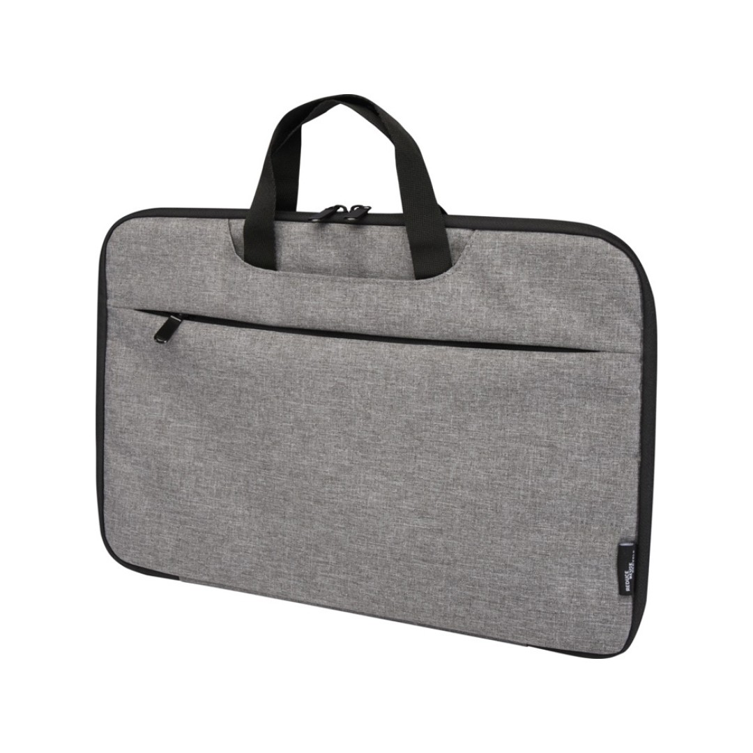 Эко- чехол для ноутбука «Libra» 2 в 1 из переработанного пластика, серый яркий