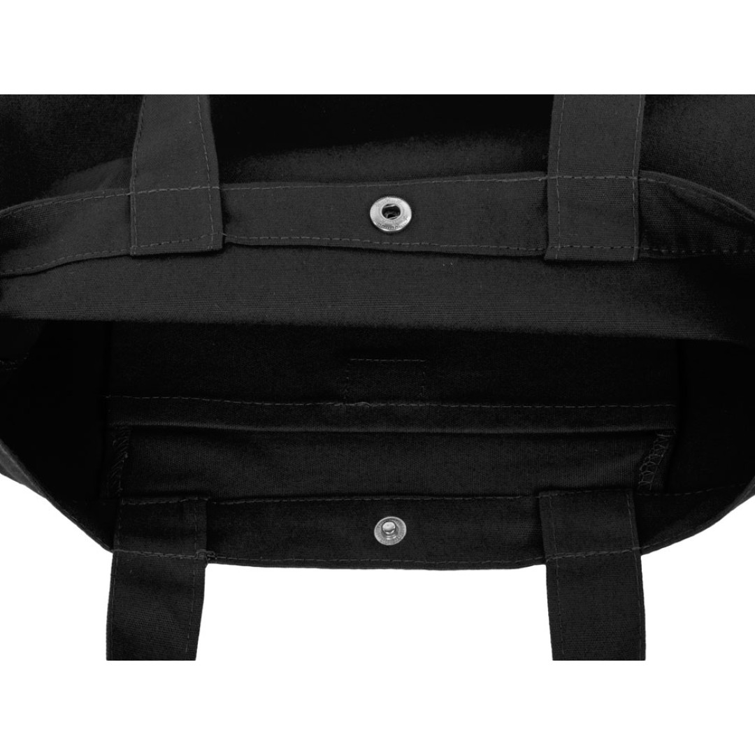 Сумка Helfer из хлопка на кнопке с регулирующейся лямкой, черный (P)