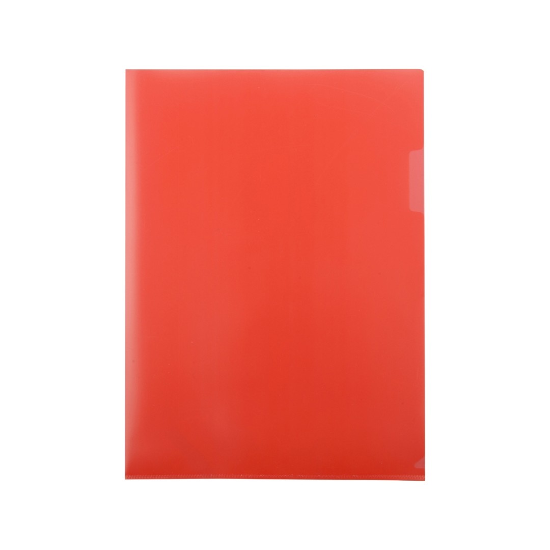 Папка- уголок, для формата А4, плотность 180 мкм, красный матовый