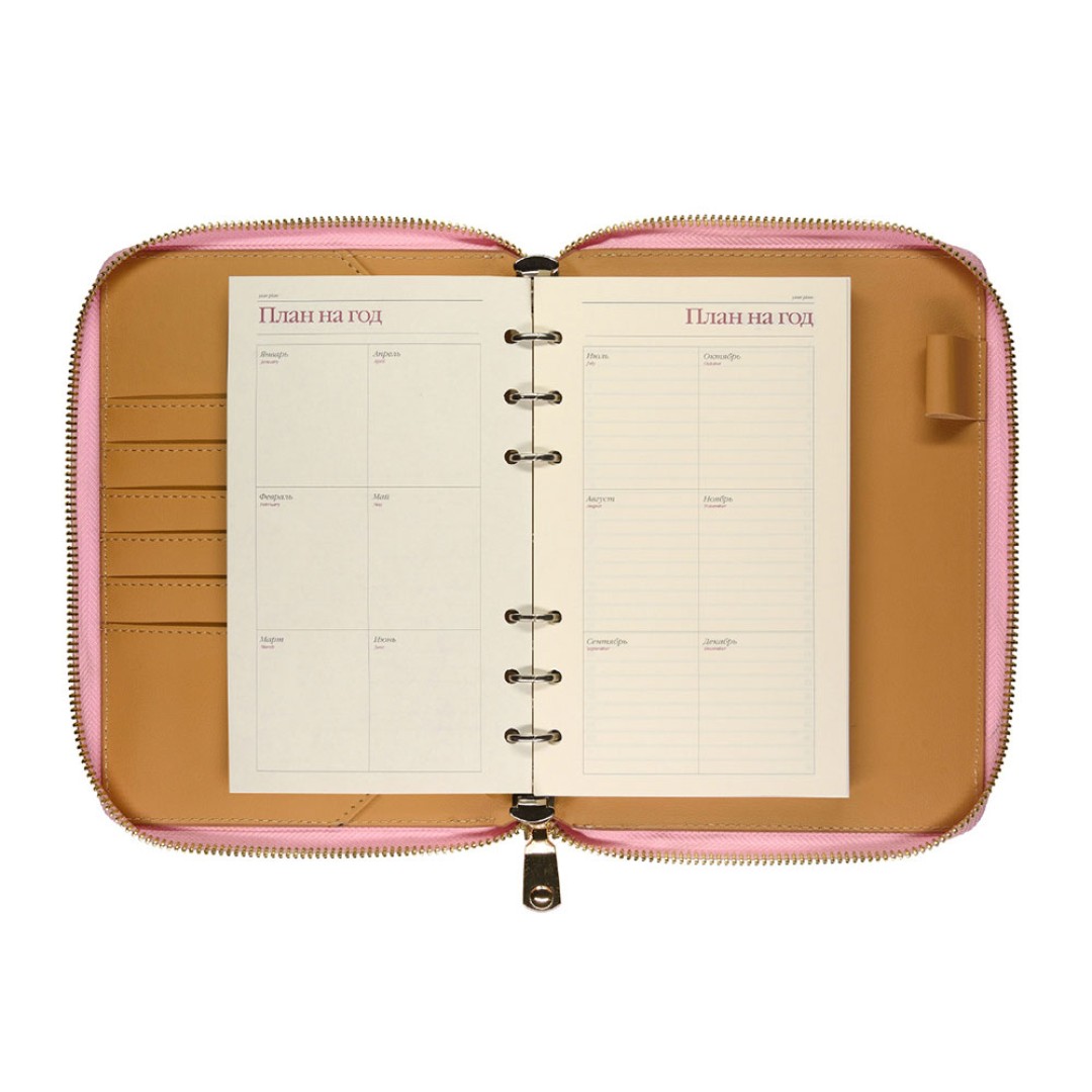 ЕЖЕДНЕВНИК недатированный А5- "RIVIERA. ZEFIR" (РОЗОВЫЙ ЗЕФИР) (Р)