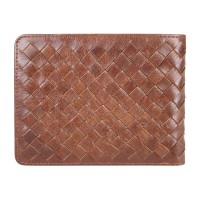 Бумажник Mano "Don Luca", натуральная кожа в коньячном цвете, 12,5 х 9,7 см