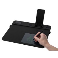 Многофункциональный коврик для мыши «Multi Pad» с беспроводной зарядкой и LCD экраном, 10 Вт, черный