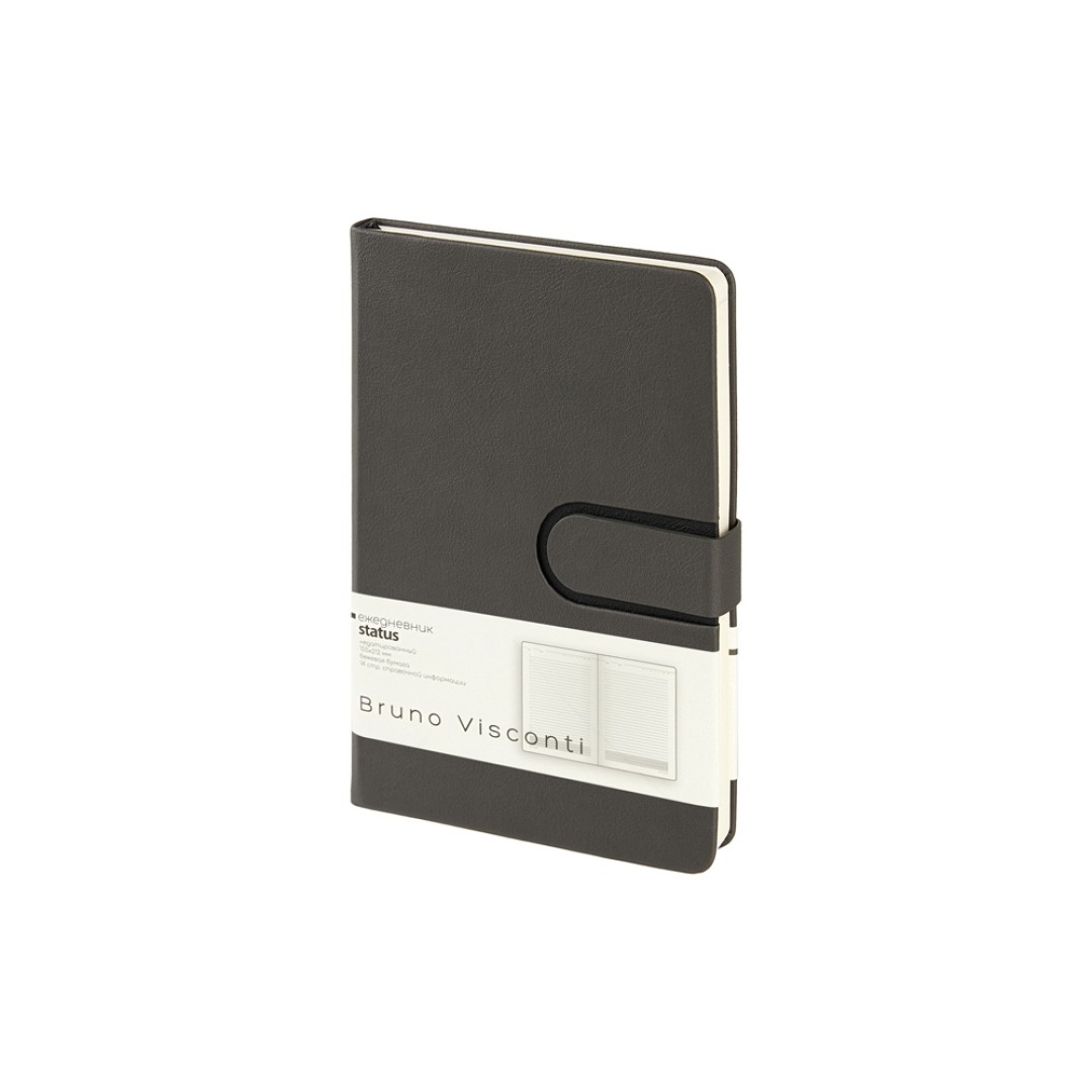 Ежедневник недатированный А5 "Status", графитовый серый
