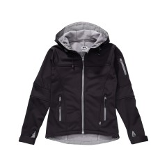 Куртка софтшел "Match" женская, черный/серый