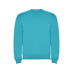 Свитшот с начесом "Clasica" унисекс, бирюзовый