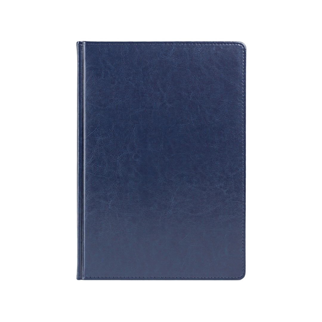 Ежедневник недатированный А4 "Sidney Nebraska", синий (серебряный обрез)