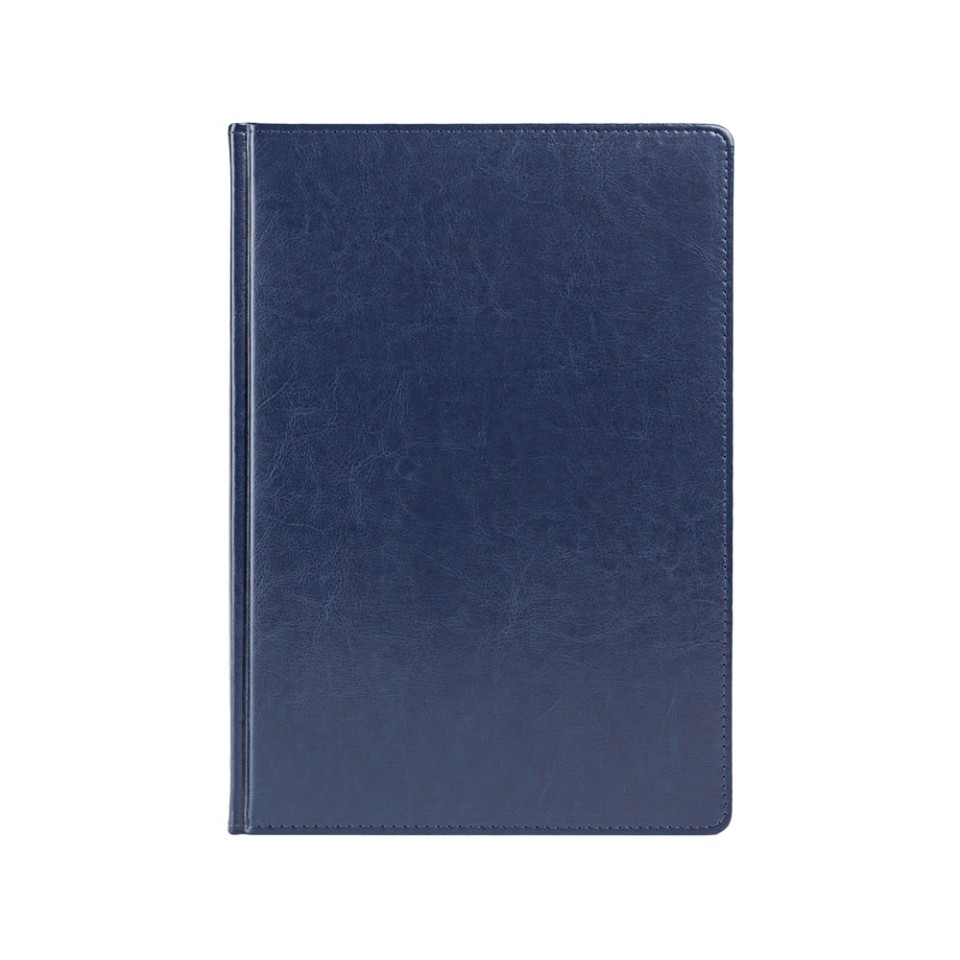 Ежедневник недатированный А4 "Sidney Nebraska", синий (серебряный обрез)