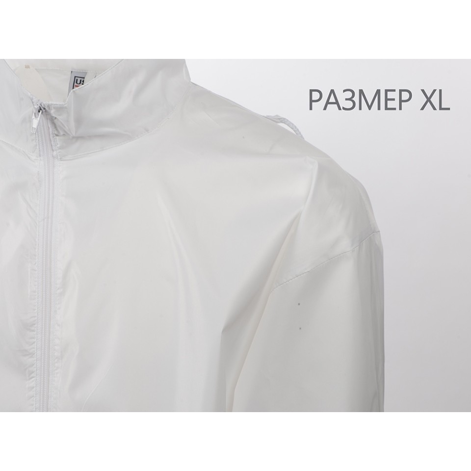 Ветровка "Miami" мужская с чехлом, белый