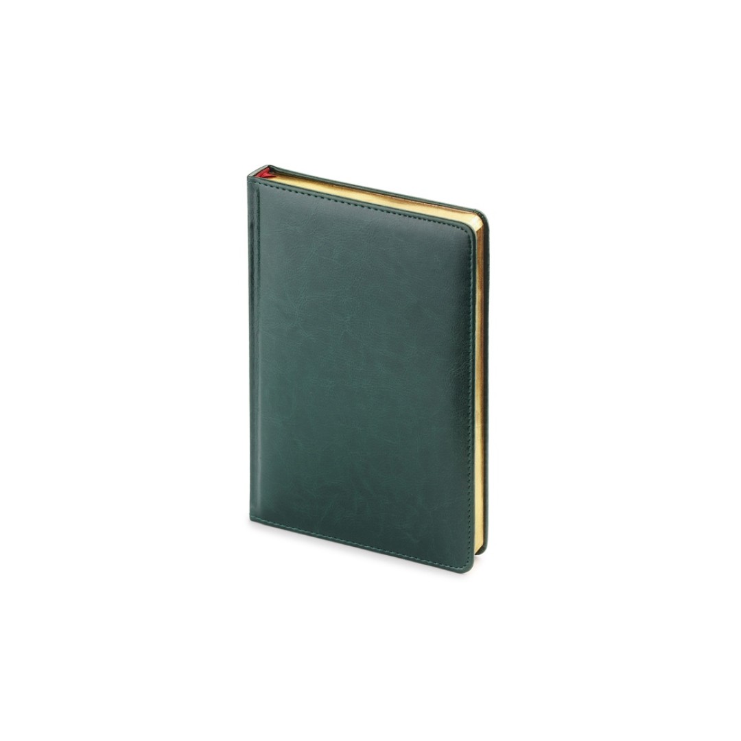 Ежедневник недатированный А5 "Sidney Nebraska", зеленый (золотой обрез)