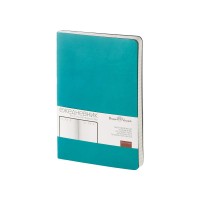 Ежедневник А5 недатированный «Megapolis Velvet Flex», морская волна