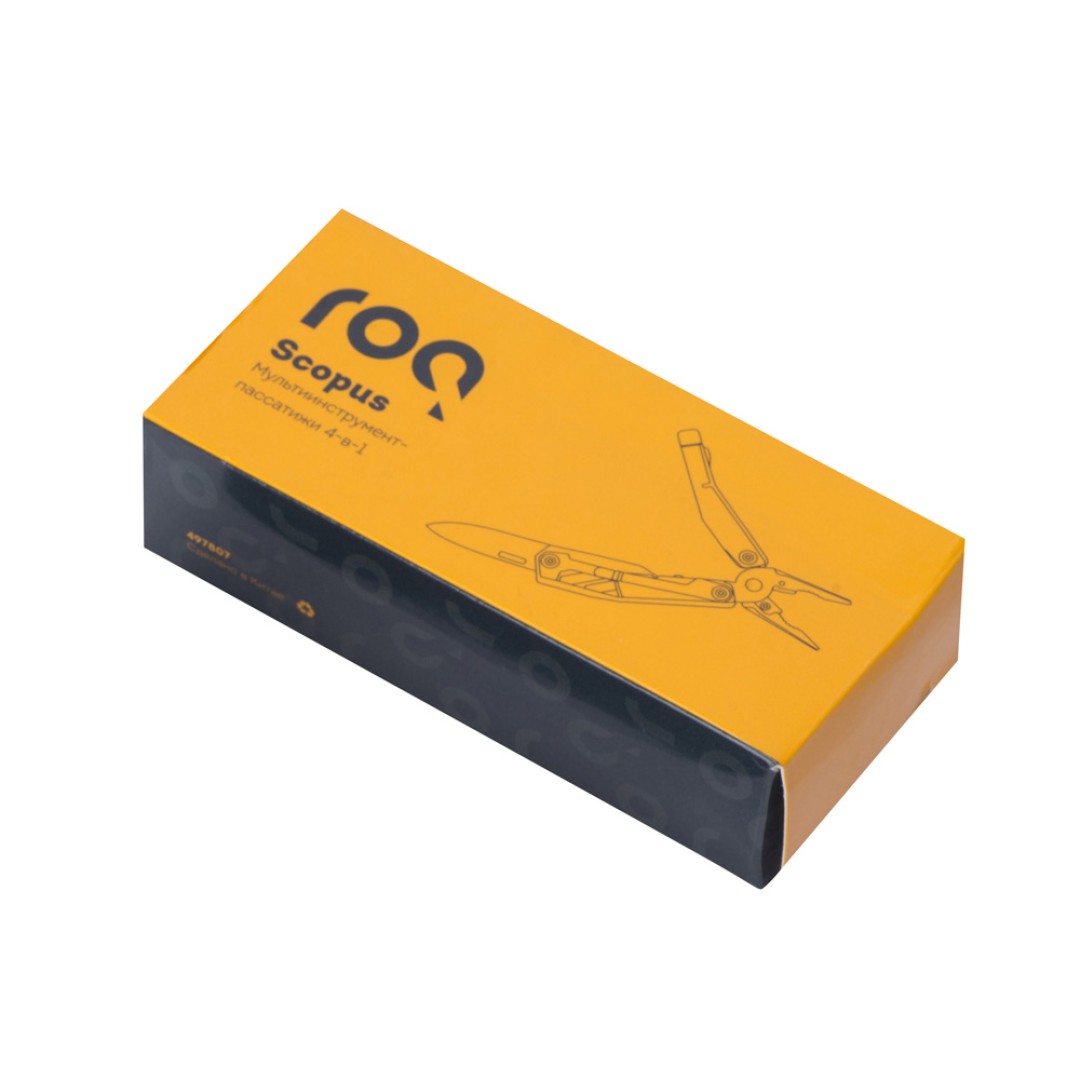 Мультитул-пассатижи Scopus 4-в-1 с двумя битами, черный