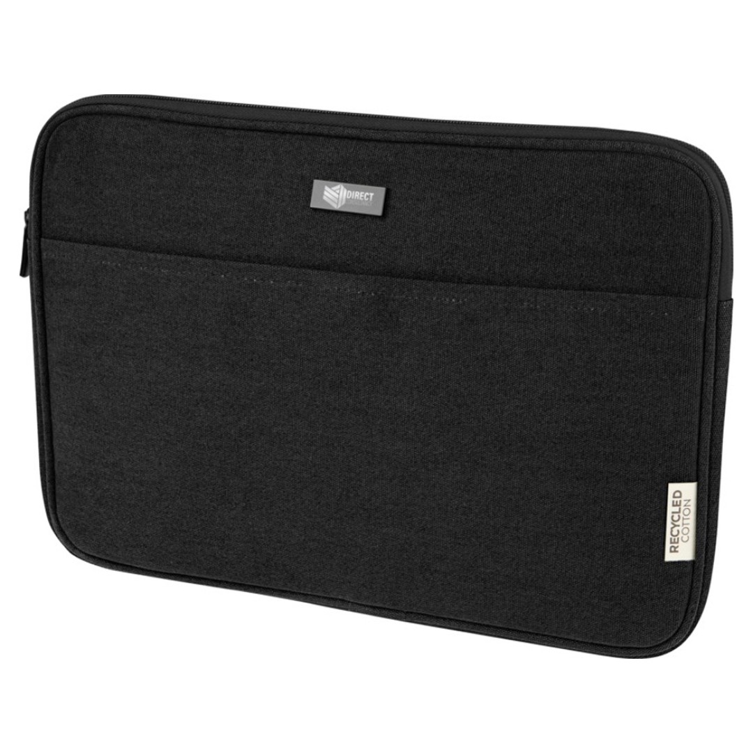 Чехол для 14-дюймового ноутбука Joey объемом 2 л из брезента, переработанного по стандарту GRS, черный