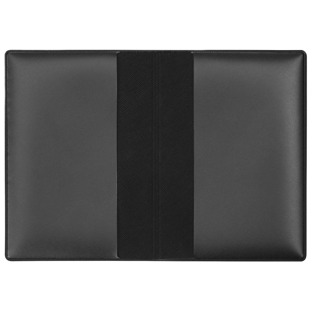 Классическая обложка для паспорта "Favor", черная