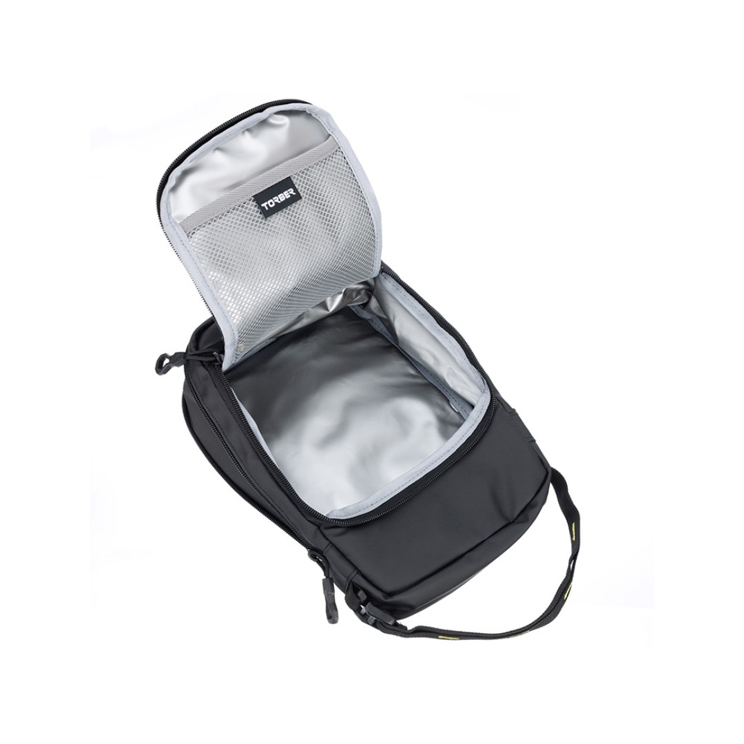 Термосумка для ланча TORBER, чёрный, полиэстер, 20 х 5,5 х 28 см