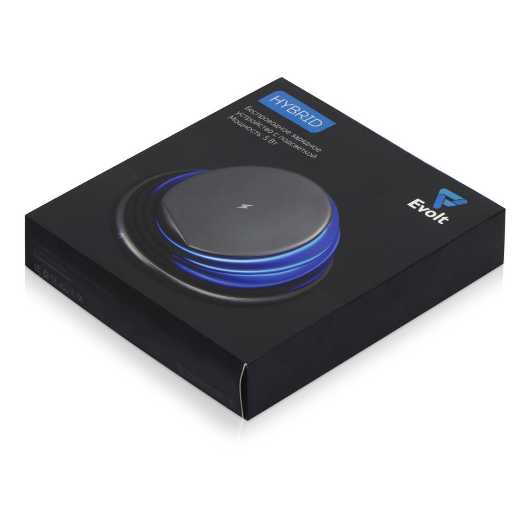 Беспроводное зарядное устройство с ночником "Hybrid"