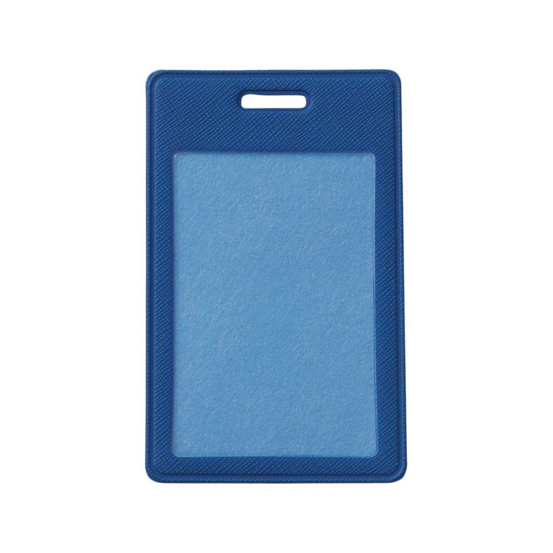 Бейдж с рулеткой-карабин "Favor", синий