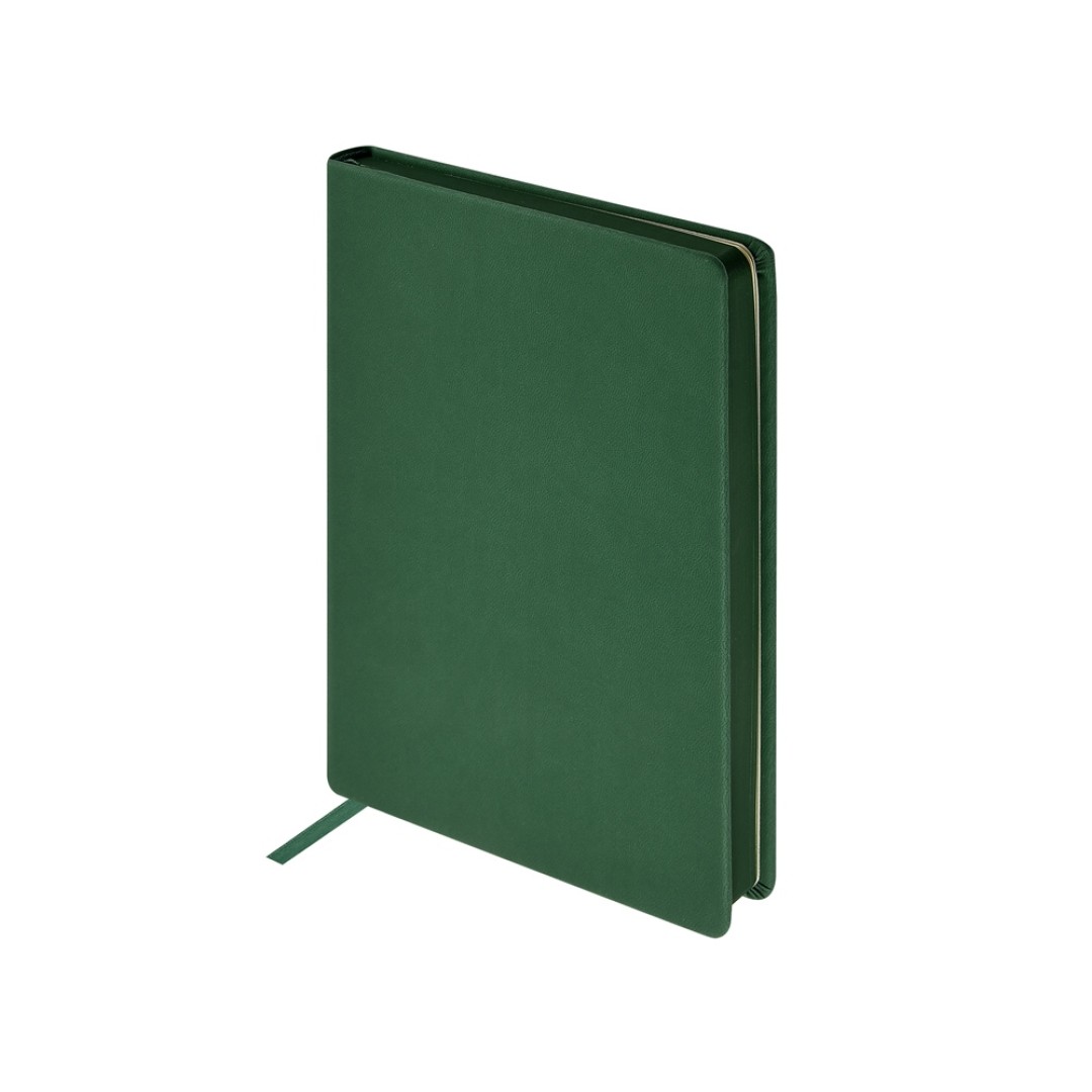 Ежедневник А5 "Megapolis Color" soft-touch, зеленый